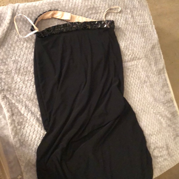 Long gem black 2 piece gown - Picture 4 of 6